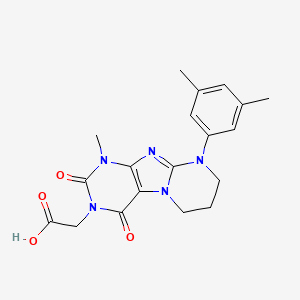 2-[9-(3,5-dimethylphenyl)-1-methyl-2,4-dioxo-7,8-dihydro-6H-purino[7,8-a]pyrimidin-3-yl]acetic acid