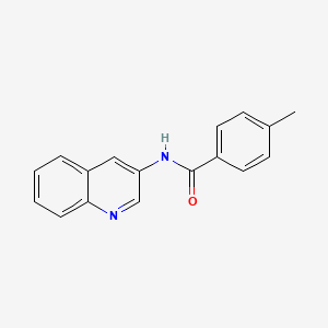 molecular formula C17H14N2O B2955781 4-methyl-N-(quinolin-3-yl)benzamide CAS No. 713097-78-0