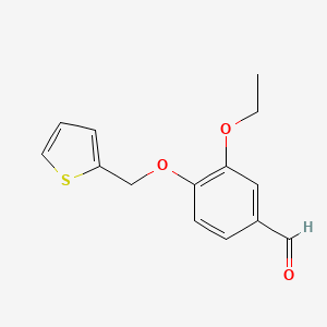 3-Ethoxy-4-(thiophen-2-ylmethoxy)benzaldehyde