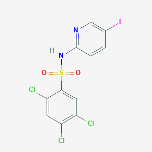2,4,5-trichloro-N-(5-iodo-2-pyridinyl)benzenesulfonamide