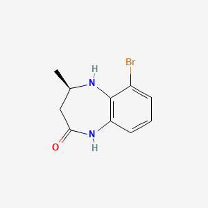 molecular formula C10H11BrN2O B2955825 (R)-6-Bromo-4-methyl-4,5-dihydro-1H-benzo[b][1,4]diazepin-2(3H)-one CAS No. 1884712-55-3