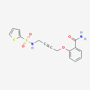 2-((4-(Thiophene-2-sulfonamido)but-2-yn-1-yl)oxy)benzamide