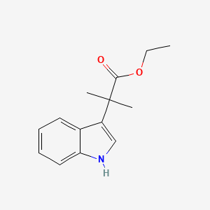 molecular formula C14H17NO2 B2955833 ethyl 2-(1H-indol-3-yl)-2-methylpropanoate CAS No. 409326-89-2
