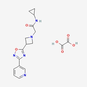 N-cyclopropyl-2-(3-(3-(pyridin-3-yl)-1,2,4-oxadiazol-5-yl)azetidin-1-yl)acetamide oxalate