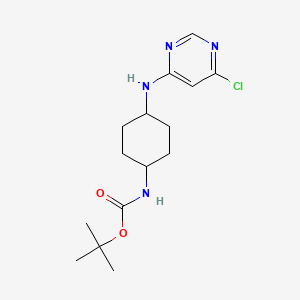 B2955851 tert-Butyl (4-((6-chloropyrimidin-4-yl)amino)cyclohexyl)carbamate CAS No. 1289385-69-8