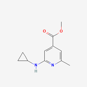 molecular formula C11H14N2O2 B2955857 Methyl 2-(cyclopropylamino)-6-methylpyridine-4-carboxylate CAS No. 2248282-57-5