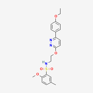 N-(2-((6-(4-ethoxyphenyl)pyridazin-3-yl)oxy)ethyl)-2-methoxy-5-methylbenzenesulfonamide