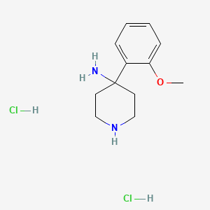 molecular formula C12H20Cl2N2O B2955923 4-(2-Methoxyphenyl)piperidin-4-amine dihydrochloride CAS No. 1779124-50-3