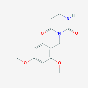 molecular formula C13H16N2O4 B2955955 3-[(2,4-Dimethoxyphenyl)methyl]-1,3-diazinane-2,4-dione CAS No. 2490430-37-8