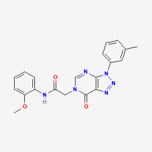 molecular formula C20H18N6O3 B2956080 N-(2-methoxyphenyl)-2-[3-(3-methylphenyl)-7-oxo-3H,6H,7H-[1,2,3]triazolo[4,5-d]pyrimidin-6-yl]acetamide CAS No. 893934-08-2