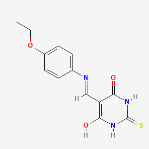 5-(((4-ethoxyphenyl)amino)methylene)-2-thioxodihydropyrimidine-4,6(1H,5H)-dione