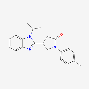 4-(1-isopropyl-1H-benzo[d]imidazol-2-yl)-1-(p-tolyl)pyrrolidin-2-one