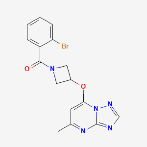 1-(2-Bromobenzoyl)-3-({5-methyl-[1,2,4]triazolo[1,5-a]pyrimidin-7-yl}oxy)azetidine
