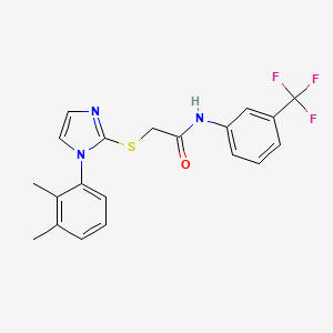 2-[1-(2,3-dimethylphenyl)imidazol-2-yl]sulfanyl-N-[3-(trifluoromethyl)phenyl]acetamide