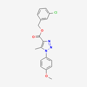 3-chlorobenzyl 1-(4-methoxyphenyl)-5-methyl-1H-1,2,3-triazole-4-carboxylate