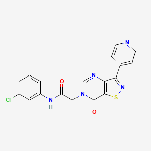 N-(3-chlorophenyl)-2-(7-oxo-3-(pyridin-4-yl)isothiazolo[4,5-d]pyrimidin-6(7H)-yl)acetamide