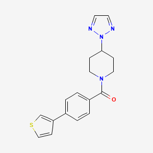 (4-(2H-1,2,3-triazol-2-yl)piperidin-1-yl)(4-(thiophen-3-yl)phenyl)methanone