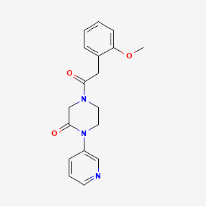 4-[2-(2-Methoxyphenyl)acetyl]-1-(pyridin-3-yl)piperazin-2-one
