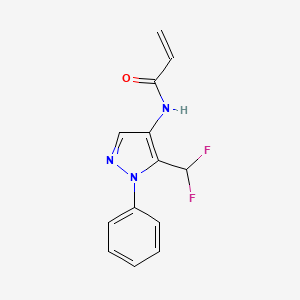 N-[5-(Difluoromethyl)-1-phenylpyrazol-4-yl]prop-2-enamide