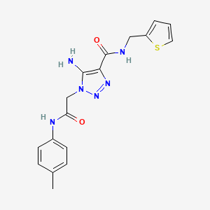 5-amino-1-{2-[(4-methylphenyl)amino]-2-oxoethyl}-N-(thien-2-ylmethyl)-1H-1,2,3-triazole-4-carboxamide