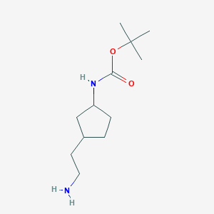 tert-Butyl N-[3-(2-aminoethyl)cyclopentyl]carbamate