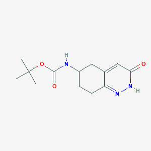 Tert-butyl N-(3-oxo-5,6,7,8-tetrahydro-2H-cinnolin-6-yl)carbamate