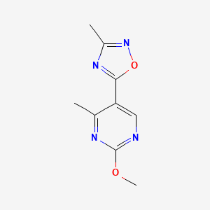 5-(2-Methoxy-4-methylpyrimidin-5-yl)-3-methyl-1,2,4-oxadiazole