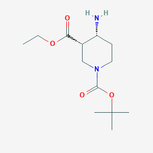 1,3-Piperidinedicarboxylic acid, 4-amino-, 1-(1,1-dimethylethyl) 3-ethylester, (3S,4R)-