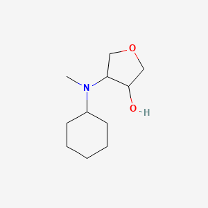 4-[Cyclohexyl(methyl)amino]oxolan-3-ol