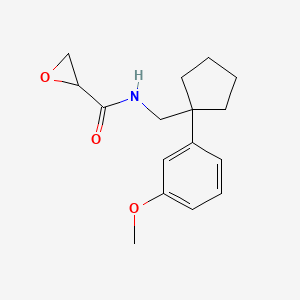 N-[[1-(3-Methoxyphenyl)cyclopentyl]methyl]oxirane-2-carboxamide