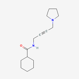N-(4-(pyrrolidin-1-yl)but-2-yn-1-yl)cyclohexanecarboxamide