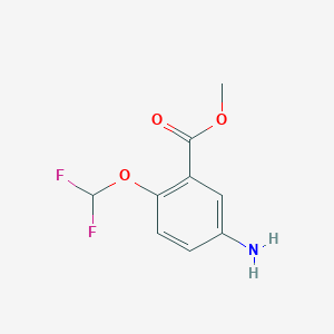 molecular formula C9H9F2NO3 B2956262 Methyl 5-amino-2-difluoromethoxy-benzoate CAS No. 632626-84-7