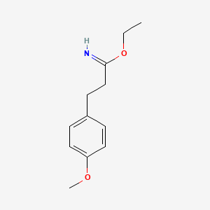Ethyl 3-(4-methoxyphenyl)propanimidate