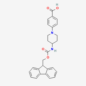 4-[4-(9H-Fluoren-9-ylmethoxycarbonylamino)piperidin-1-yl]benzoic acid