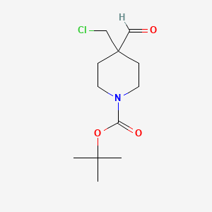 Tert-butyl 4-(chloromethyl)-4-formylpiperidine-1-carboxylate