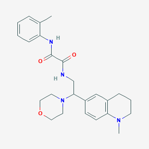 N-(2-methylphenyl)-N'-[2-(1-methyl-1,2,3,4-tetrahydroquinolin-6-yl)-2-morpholin-4-ylethyl]ethanediamide