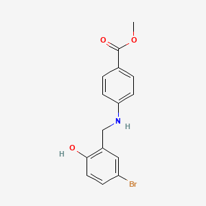 molecular formula C15H14BrNO3 B2956334 Methyl 4-[(5-bromo-2-hydroxybenzyl)amino]benzoate CAS No. 1223885-01-5