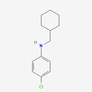 molecular formula C13H18ClN B2956343 4-Chloro-N-(cyclohexylmethyl)aniline CAS No. 127660-89-3