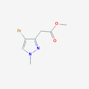molecular formula C7H9BrN2O2 B2956346 methyl 2-(4-bromo-1-methyl-1H-pyrazol-3-yl)acetate CAS No. 2091858-06-7