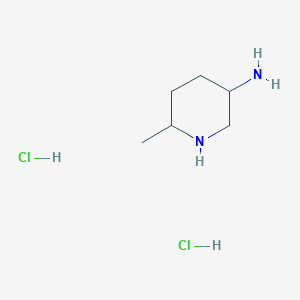 molecular formula C6H16Cl2N2 B2956376 6-Methylpiperidin-3-amine;dihydrochloride CAS No. 2287332-49-2