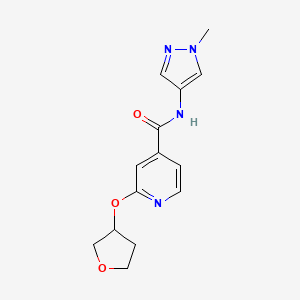 N-(1-methyl-1H-pyrazol-4-yl)-2-((tetrahydrofuran-3-yl)oxy)isonicotinamide