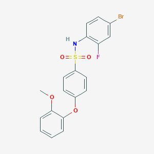 N-(4-bromo-2-fluorophenyl)-4-(2-methoxyphenoxy)benzenesulfonamide
