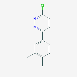 molecular formula C12H11ClN2 B2956401 3-Chloro-6-(3,4-dimethylphenyl)pyridazine CAS No. 64262-73-3