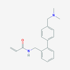 molecular formula C19H22N2O B2956408 N-[[2-[4-[(Dimethylamino)methyl]phenyl]phenyl]methyl]prop-2-enamide CAS No. 2411305-35-4
