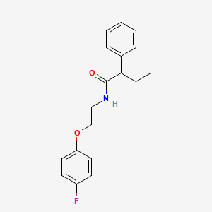 molecular formula C18H20FNO2 B2956432 N-[2-(4-fluorophenoxy)ethyl]-2-phenylbutanamide CAS No. 1105228-23-6
