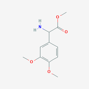 molecular formula C11H15NO4 B2956492 Methyl 2-amino-2-(3,4-dimethoxyphenyl)acetate CAS No. 191998-16-0