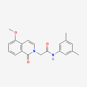 molecular formula C20H20N2O3 B2956535 N-(3,5-dimethylphenyl)-2-(5-methoxy-1-oxo-1,2-dihydroisoquinolin-2-yl)acetamide CAS No. 868223-37-4