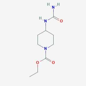 molecular formula C9H17N3O3 B2956543 Ethyl 4-(carbamoylamino)piperidine-1-carboxylate CAS No. 1016857-27-4