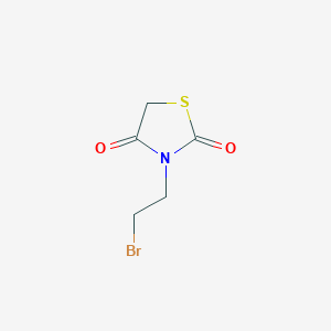 molecular formula C5H6BrNO2S B2956559 3-(2-Bromoethyl)thiazolidine-2,4-dione CAS No. 37014-27-0