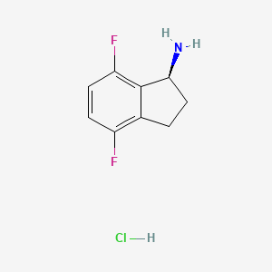 (S)-4,7-Difluoro-2,3-dihydro-1H-inden-1-amine hydrochloride
